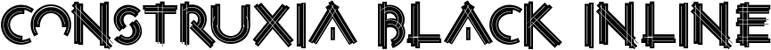Construxia Black Inline font